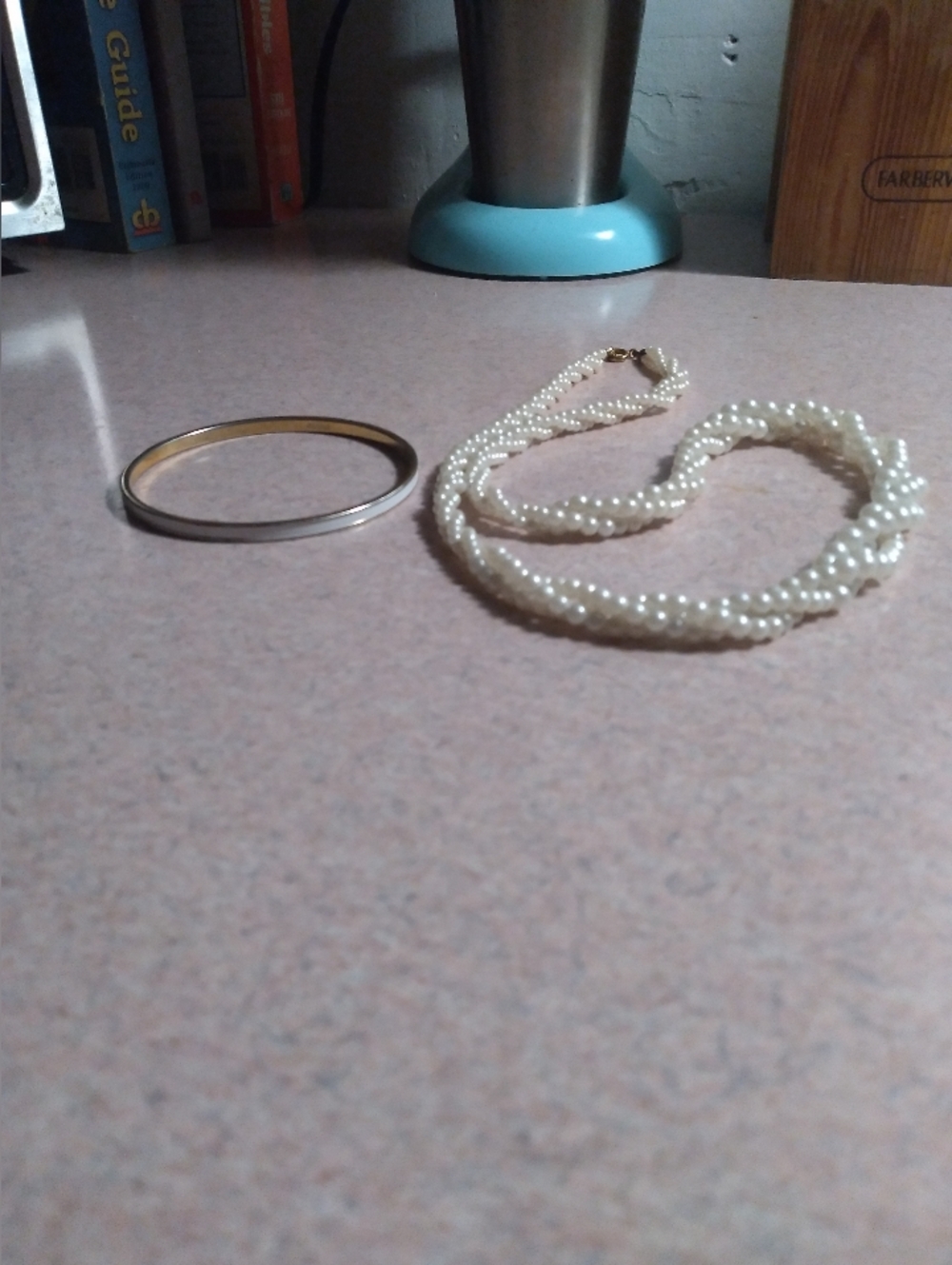 Vintage Bracelet And Faux Pearl Necklace Bundle